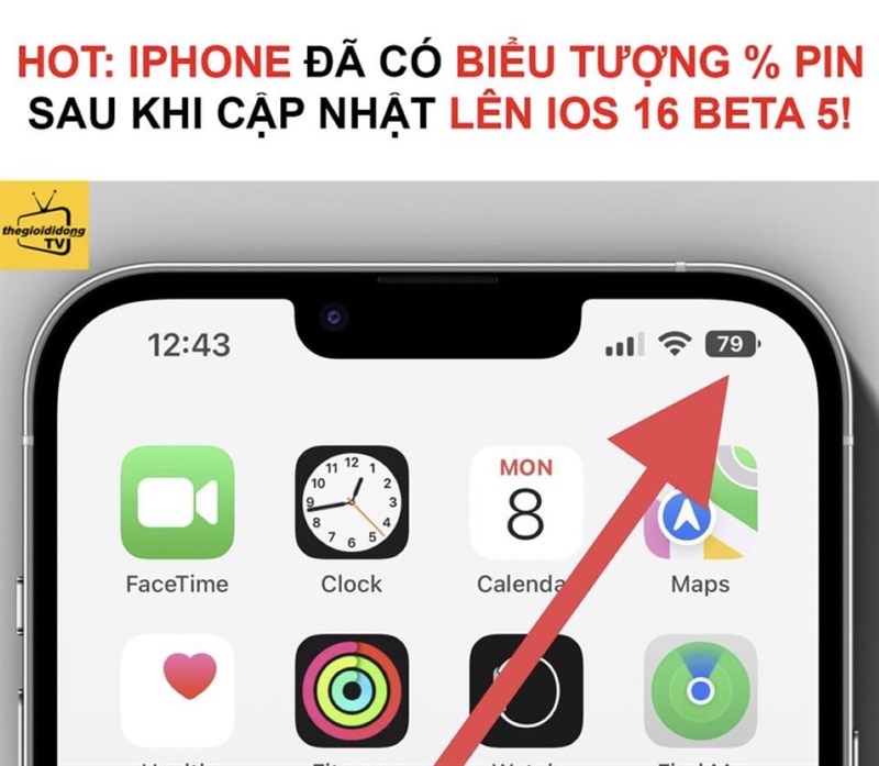 Apple dù mang phần trăm pin trở lại nhưng vẫn không gây mất thẩm mỹ anh em nhé!