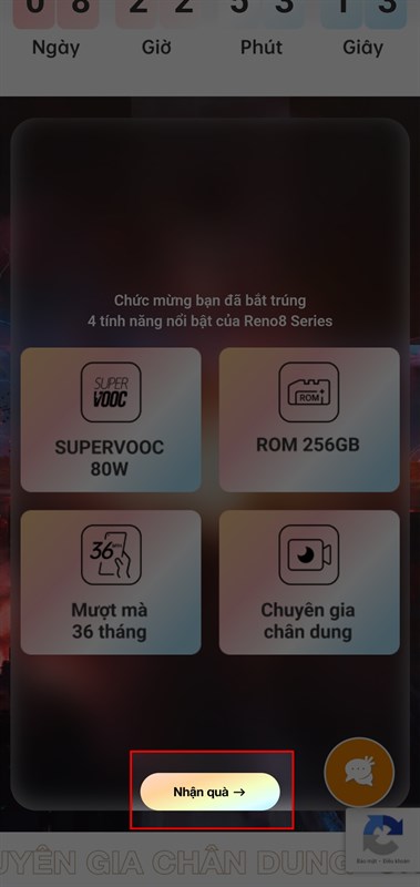 Cách tham gia minigame nhận OPPO Reno8 Cách tham gia minigame nhận OPPO Reno8