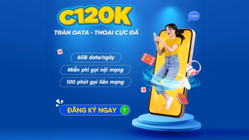 Cách đăng ký gói cước C120K MobiFone