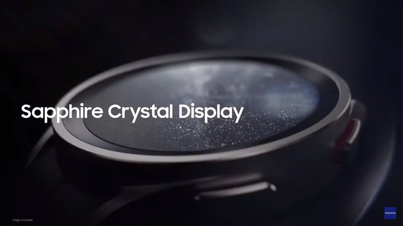 Màn hình Galaxy Watch5 Pro được bao phủ lớp kính Sapphire chắc chắn