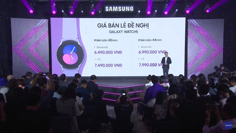 Giá bán của Galaxy Watch5 Series tại thị trường Việt Nam