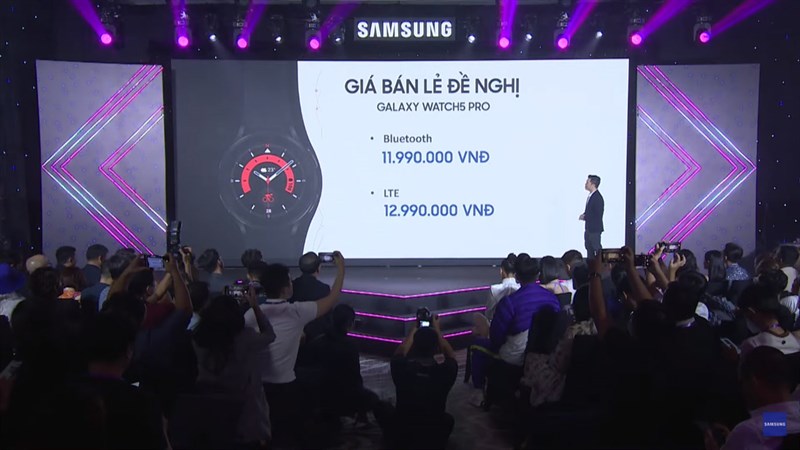 Giá bán của Galaxy Watch5 Series tại thị trường Việt Nam