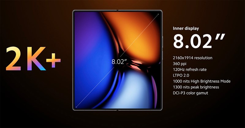 Màn hình Xiaomi MIX Fold 2