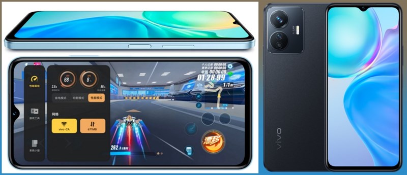 Vivo Y77e 5G dùng màn hình notch hình giọt nước Vivo Y77e 5G dùng màn hình notch hình giọt nước
