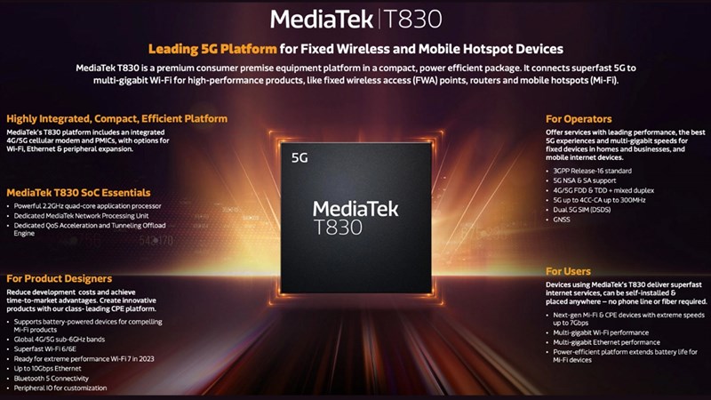 MediaTek ra mắt mẫu chip mới dành cho bộ định tuyến MediaTek ra mắt mẫu chip mới dành cho bộ định tuyến