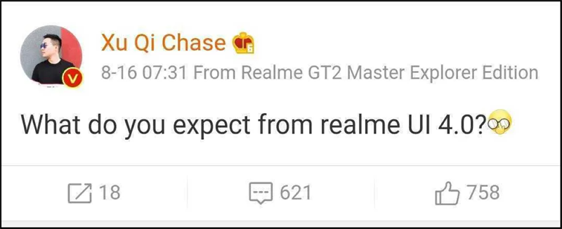 Phó chủ tịch Realme Xu Qi Chase úp mở về Realme 4 Phó chủ tịch Realme Xu Qi Chase úp mở về Realme 4