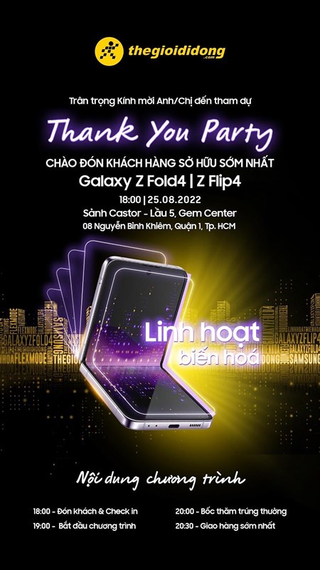 Thư mời tham dự sự kiện Thank You Party