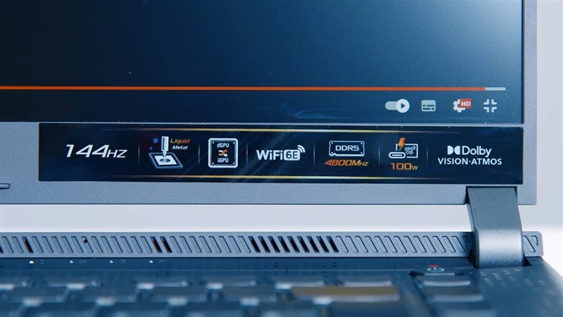 Một điểm cộng lớn cho màn hình của ASUS ROG Strix G15 G513R (2022) là tần số quét 144 Hz. Một điểm cộng lớn cho màn hình của ASUS ROG Strix G15 G513R (2022) là tần số quét 144 Hz.