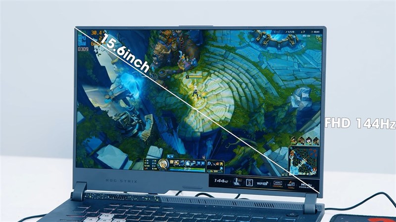 ASUS ROG Strix G15 G513R (2022) được trang bị màn hình có kích thước 15.6 inch. ASUS ROG Strix G15 G513R (2022) được đầu tư ASUS ROG Strix G15 G513R (2022) được trang bị màn hình có kích thước 15.6 inch.một màn hình có kích thước 15.6 inch.
