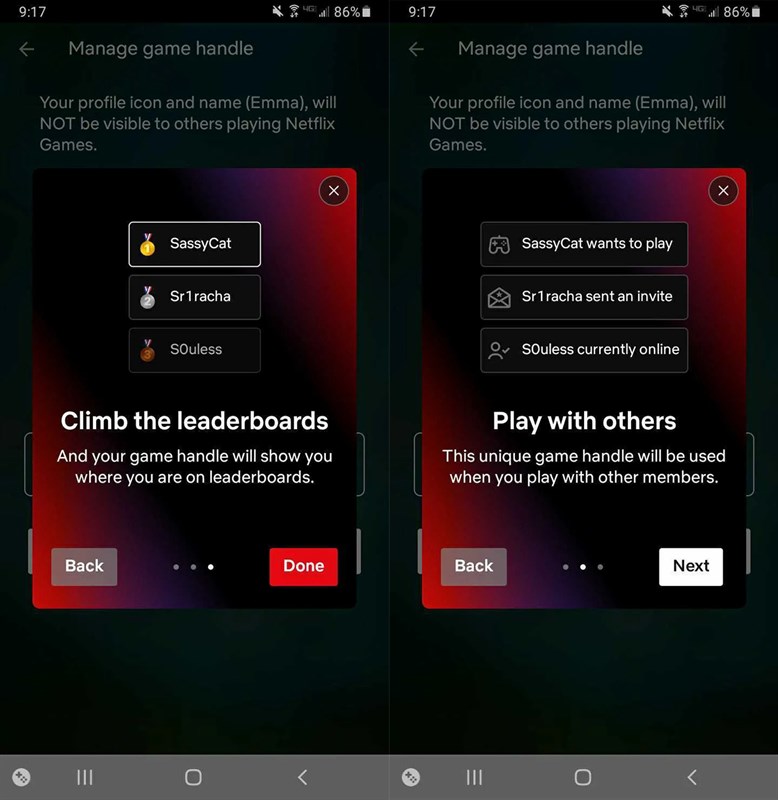 Netflix thử nghiệm tên nhân vật trong game