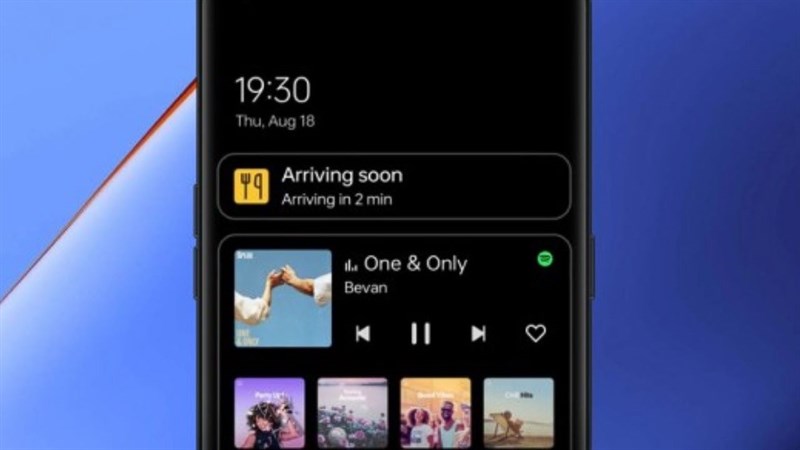 Tính năng Always On Display của Spotify trên ColorOS 13