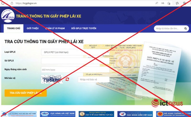 Cận cảnh trang web giả mạo thông tin giấy phép lái xe 4