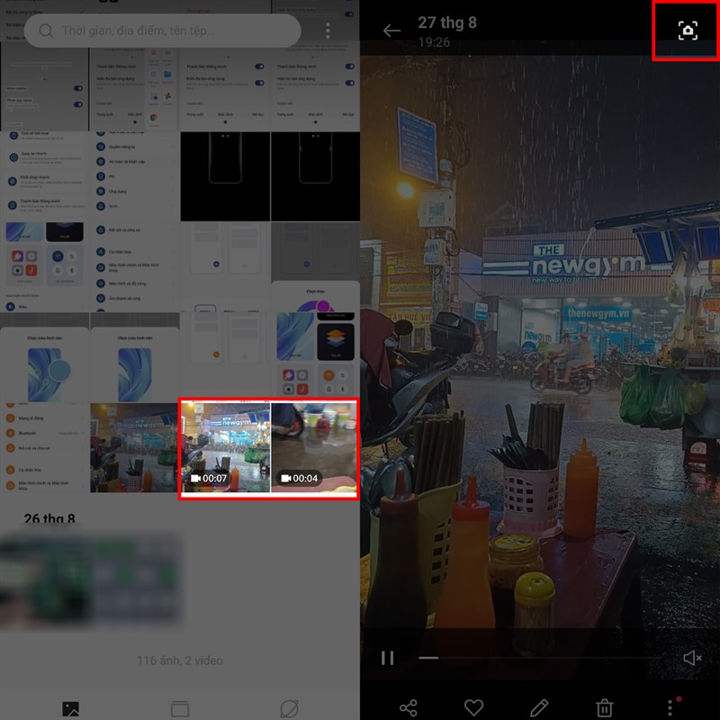 Cách chụp ảnh từ video trên điện thoại OPPO