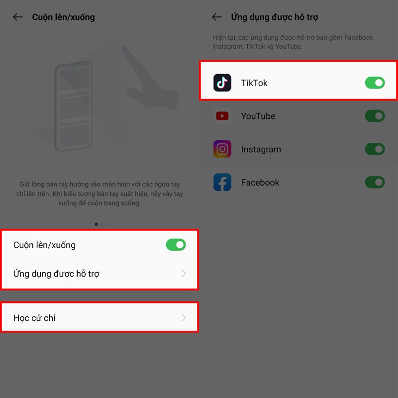 Cách lướt TikTok không chạm màn hình trên điện thoại OPPO Cách lướt TikTok không chạm màn hình trên điện thoại OPPO