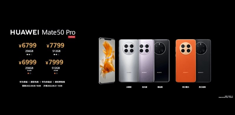 Huawei Mate 50 Pro và Mate 50 RS Porsche ra mắt