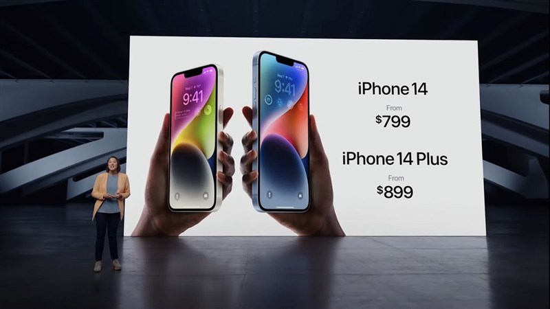 iPhone 14 Plus có giá bán khởi điểm là 899 USD (tương đương 21.2 triệu đồng) iPhone 14 Plus có giá bán khởi điểm là 899 USD (tương đương 21.2 triệu đồng)