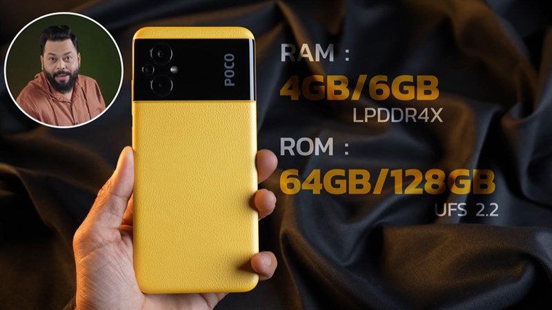 POCO M5 cũng được trang bị hai mức RAM là 4 hoặc 6 GB cùng bộ nhớ trong 64 GB hoặc 128 GB. POCO M5 cũng được trang bị hai mức RAM là 4 hoặc 6 GB cùng bộ nhớ trong 64 GB hoặc 128 GB.