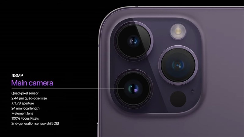 Camera 48 MP - cảm biến lớn nhất trên iPhone