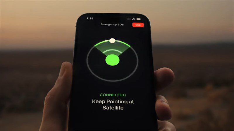 Hình ảnh kết nối vệ tinh trên iPhone 14 Hình ảnh kết nối vệ tinh trên iPhone 14