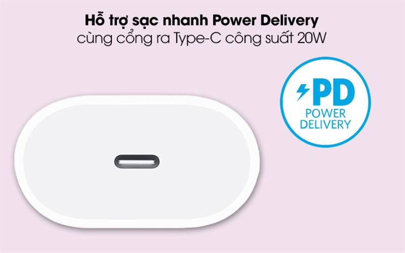 Củ sạc 20 W cho các thiết bị có hỗ trợ sạc nhanh