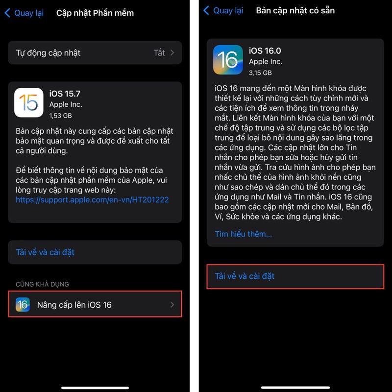 Cập nhật iOS 16 chính thức Cập nhật iOS 16 chính thức