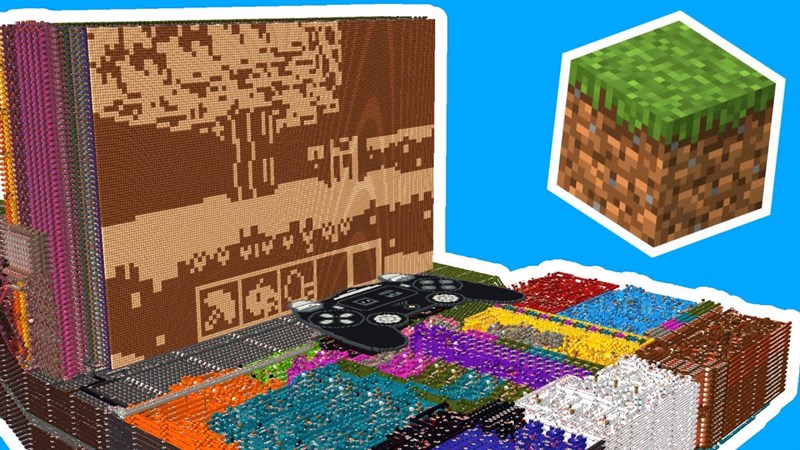 Cận cảnh chiếc máy tính ảo khổng lồ trong thế giới Minecraft Cận cảnh chiếc máy tính ảo khổng lồ trong thế giới Minecraft