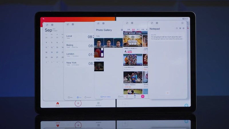 Hoạt động đa nhiệm trên Lenovo Xiaoxin Pad Pro 2022