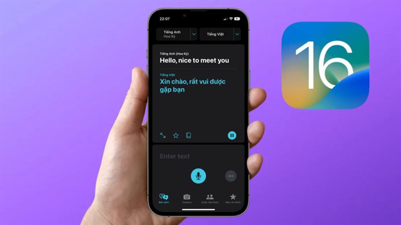 Cách dịch thuật tiếng Việt trên iOS 16