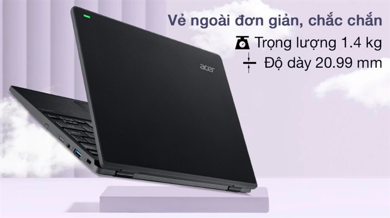 Acer TravelMate B3 - Laptop sở hữu thiết kế dành cho học sinh.