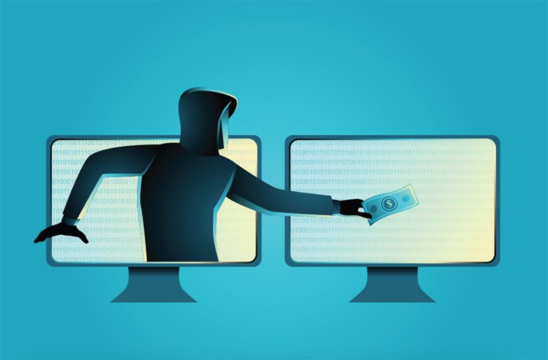 Hình ảnh minh họa hacker đánh cắp tiền online của người dùng