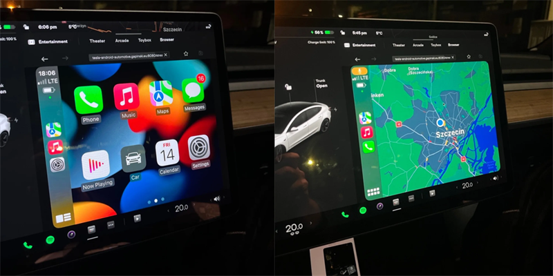 Apple CarPlay trên xe Tesla 9to5Mac