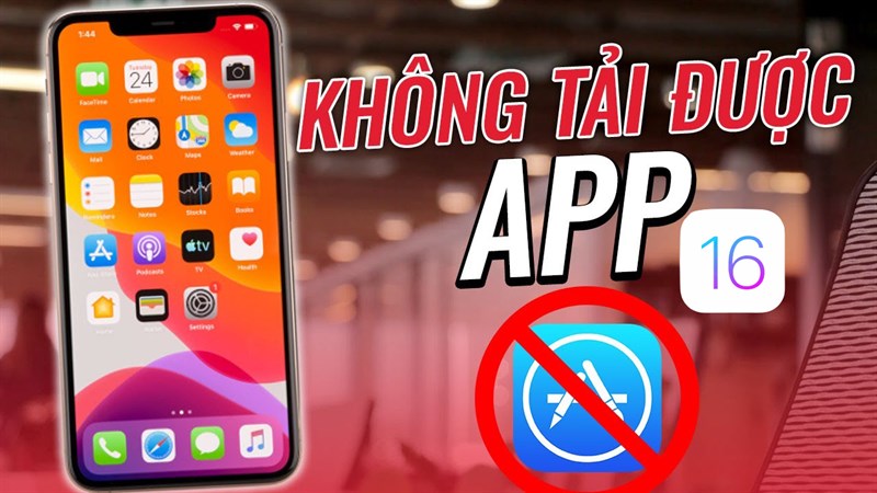 iOS 16 không thể tải ứng dụng trên App Store