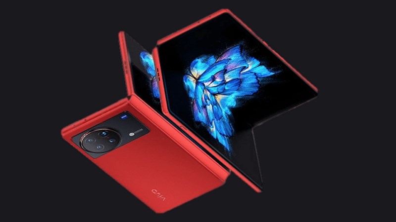 Hình ảnh render Vivo X Fold+ màu đỏ Hình ảnh render Vivo X Fold+ màu đỏ