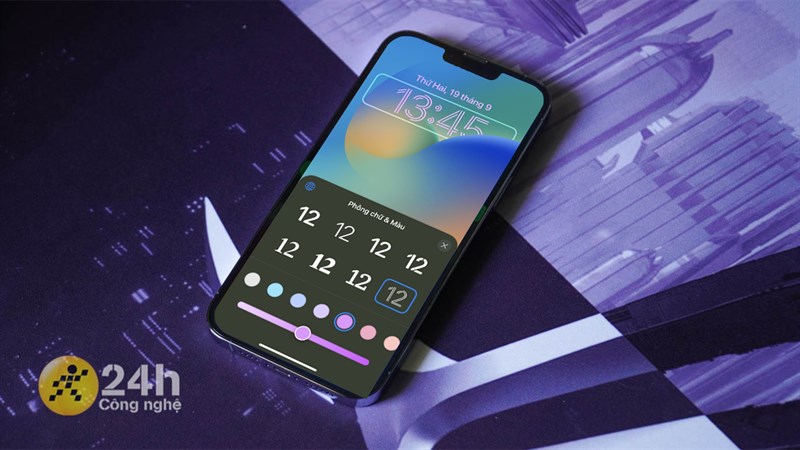 Cách đổi kiểu đồng hồ trên iOS 16