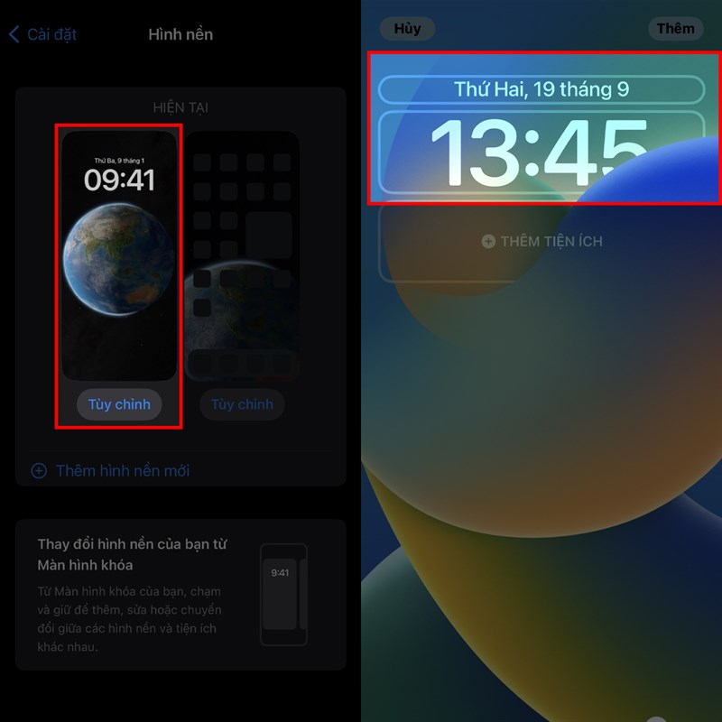 Cách đổi kiểu đồng hồ trên iOS 16