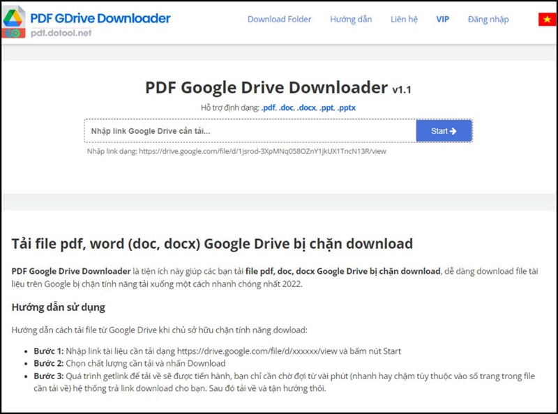 Hướng dẫn mẹo tải File PDF, Word bị chặn trên Google Drive