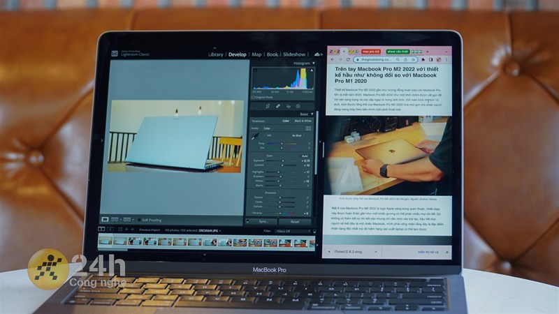 Mình có thể chỉnh sửa hình ảnh cơ bản với màn hình của MacBook Pro M2.
