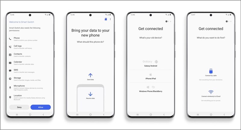 Chuyển dữ liệu từ iOS sang Android không dây 1