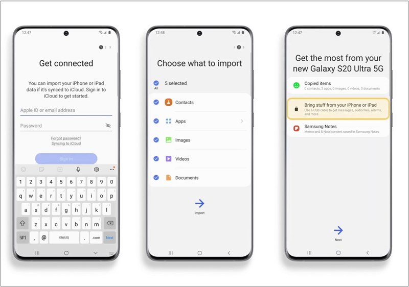 Chuyển dữ liệu từ iOS sang Android không dây 2