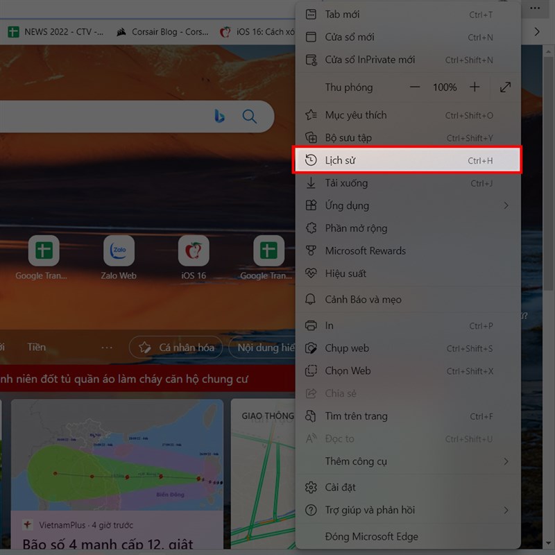 Cách xóa lịch sử duyệt web trên Microsoft Edge Cách xóa lịch sử duyệt web trên Microsoft Edge