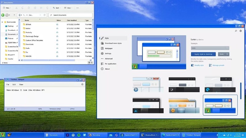 Giao diện Windows XP trên ứng dụng Stardock Giao diện Windows XP trên ứng dụng Stardock