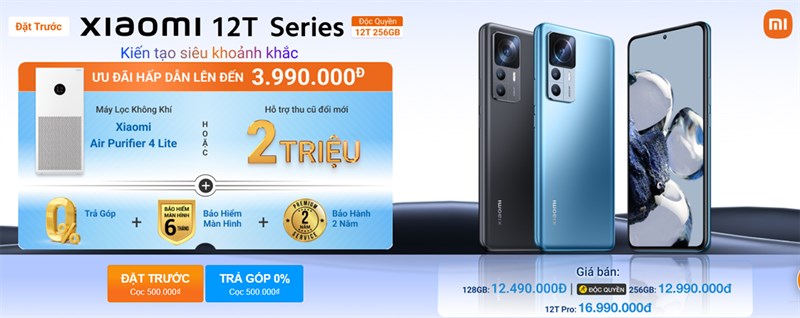 Phân vân không biết nên mua Xiaomi 12T series nào, xem ngay bài so sánh thôi nào! Phân vân không biết nên mua Xiaomi 12T series nào, xem ngay bài so sánh thôi nào!