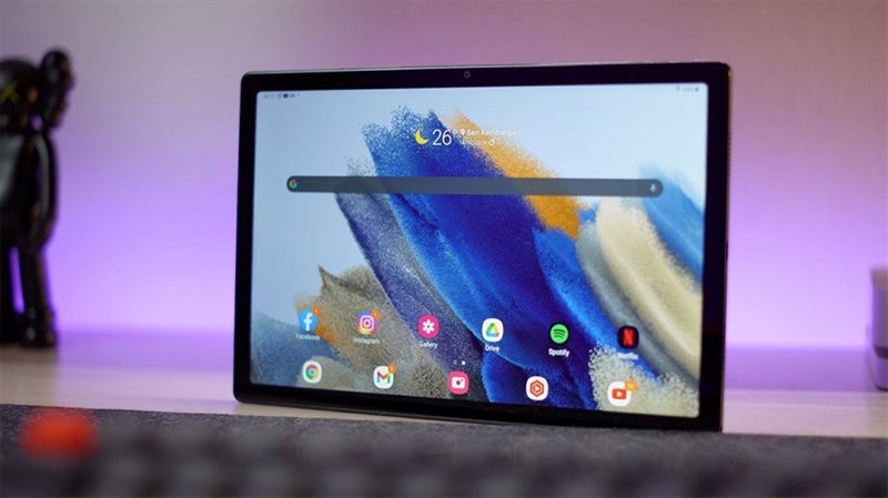 Thiết kế mặt trước của Galaxy Tab A8 Thiết kế mặt trước của Galaxy Tab A8