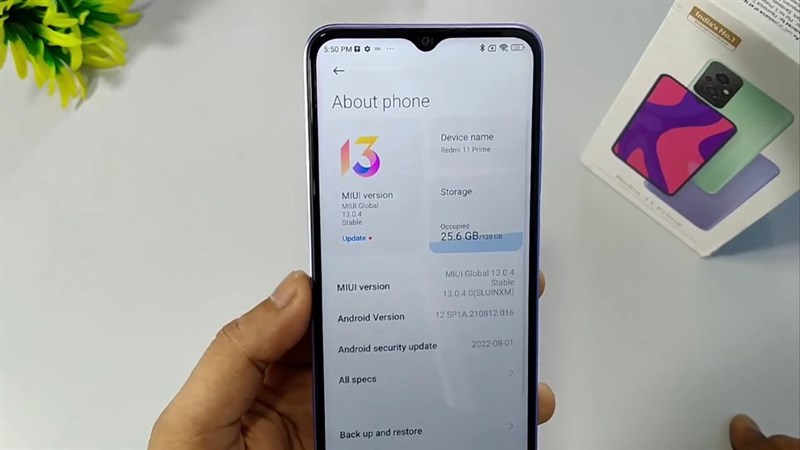 Redmi 11 Prime 4G còn được trang bị hai tùy chọn RAM LPDDR4X 4GB hoặc 6 GB và bộ nhớ trong UFS 2.2 64 GB và 128 GB. Redmi 11 Prime 4G còn được trang bị hai tùy chọn RAM LPDDR4X 4GB hoặc 6 GB và bộ nhớ trong UFS 2.2 64 GB và 128 GB.