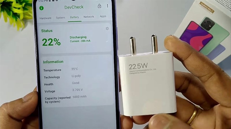 Redmi 11 Prime 4G cũng sở hữu viên pin 5.000 mAh. Redmi 11 Prime 4G cũng sở hữu viên pin 5.000 mAh.