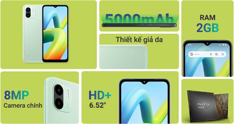 Xanh lá nhưng không xa lánh với Xiaomi Redmi A1 Độc quyền giảm 200K