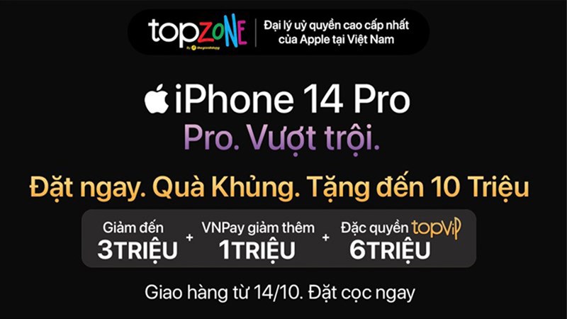 TopZone nổi bật trong cuộc đua đặt trước iPhone 14 Series