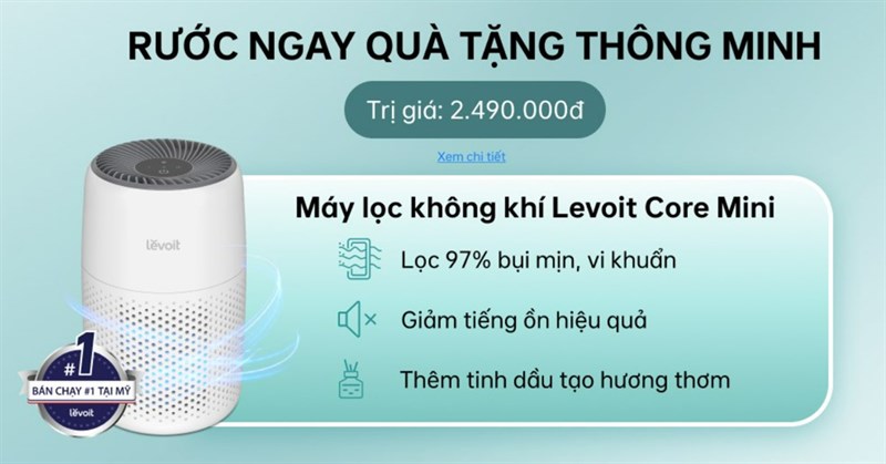 Sắm điện thoại mới lại được tặng ngay cả máy lọc không khí cực xịn sò.