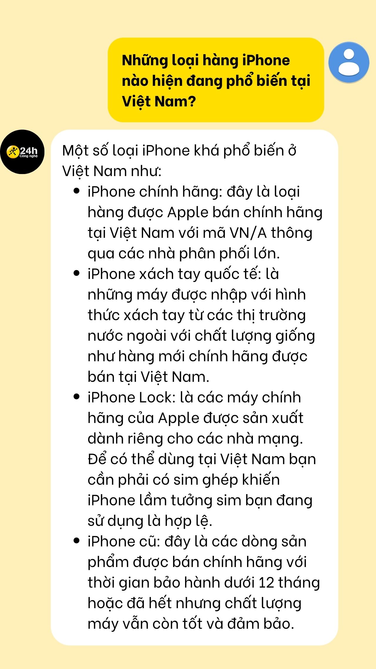 Các loại iPhone đang được bán tại Việt Nam