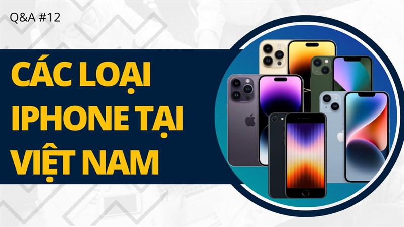 Các loại iPhone đang kinh doanh tại Việt Nam